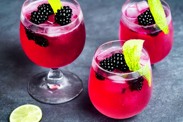 Shake Up a Blackberry Bramble A Gin-Fueled Cocktail with Fresh Berries
